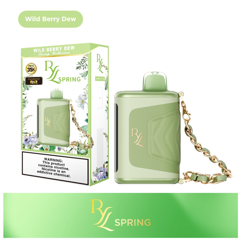 RYL Classic 35k Disposable Wild Berry Dew with packaging