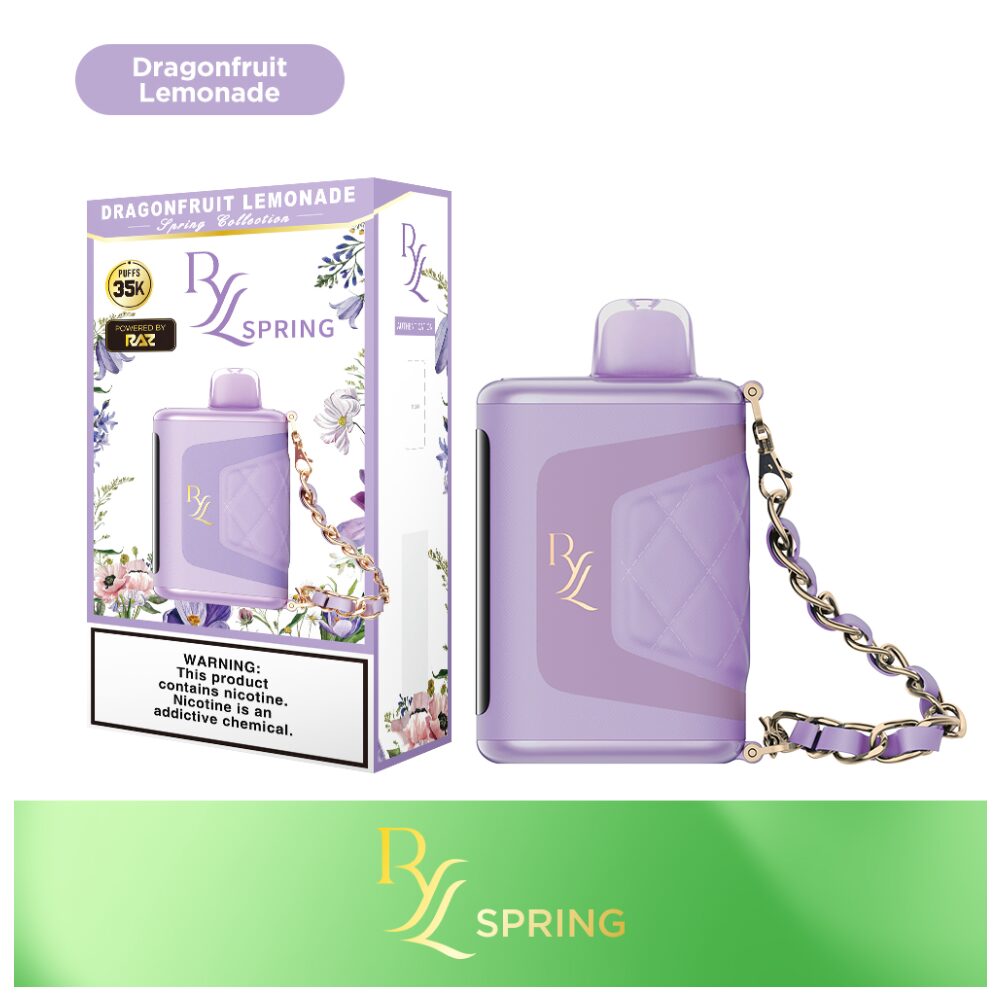 RYL Classic 35k Disposable Dragonfruit Lemonade with packaging