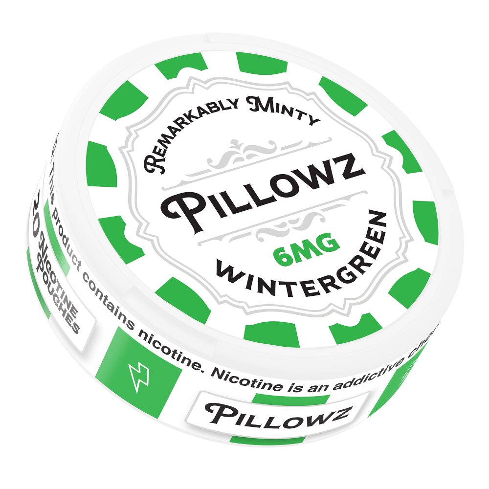 Pillowz TFN Nicotine Pouches (20ct Can)(5-Can Pack) Wintergreen 6mg