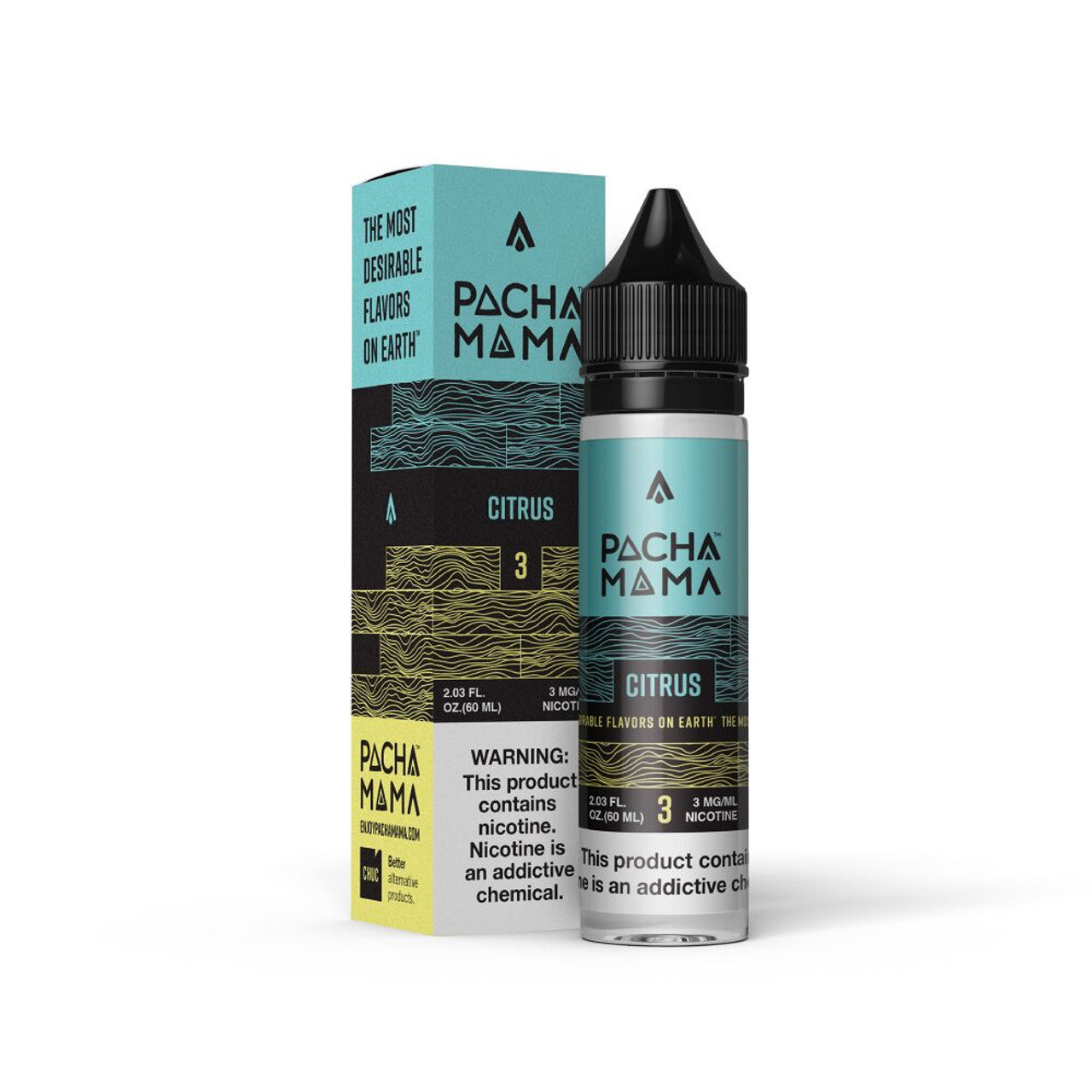 Citrus Pachamama 60mL Bottle with packaging