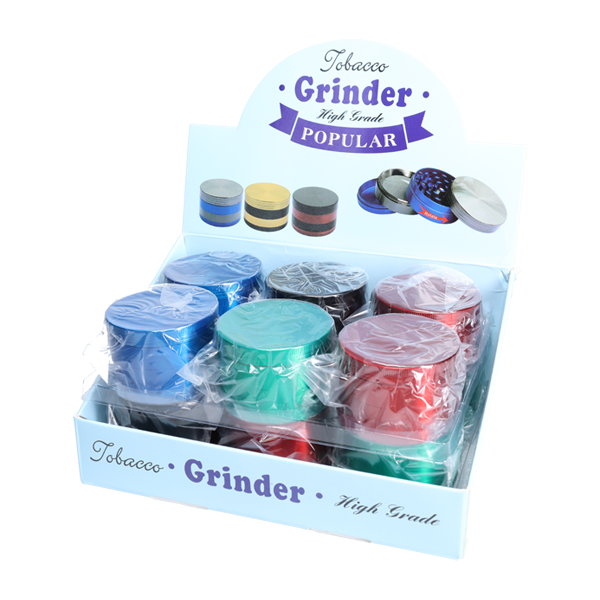 Non branded (DISPLY 12pc)(Grinder)(Metal) GR12 2.4″ 4-Part with packaging
