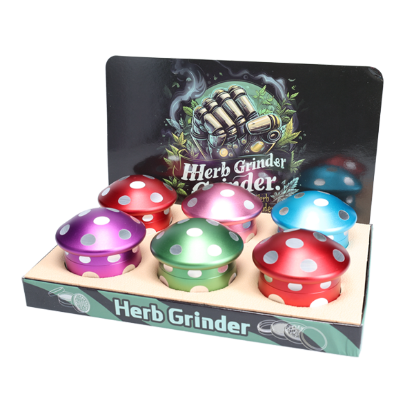 Non branded (DISPLY 6pc)(Grinder)(Metal) GR10 with packaging