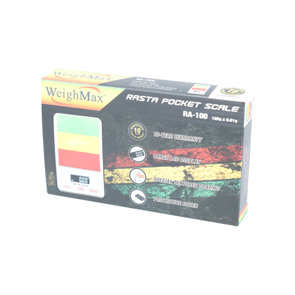 WeighMax (Scale) Rasta Pocket Scale RA-100 packaging
