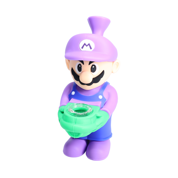 Non branded (Hand Pipe)(1-Pack) SHP19 6″ Silicone Character purple