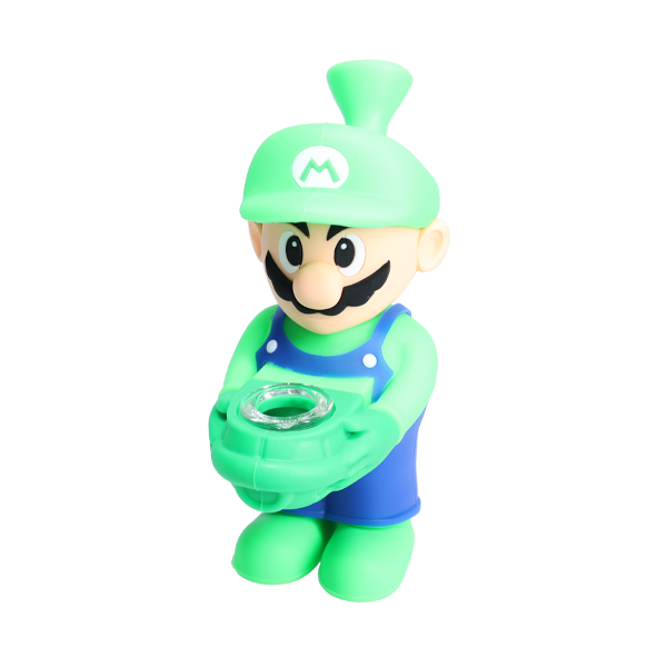 Non branded (Hand Pipe)(1-Pack) SHP19 6″ Silicone Character green