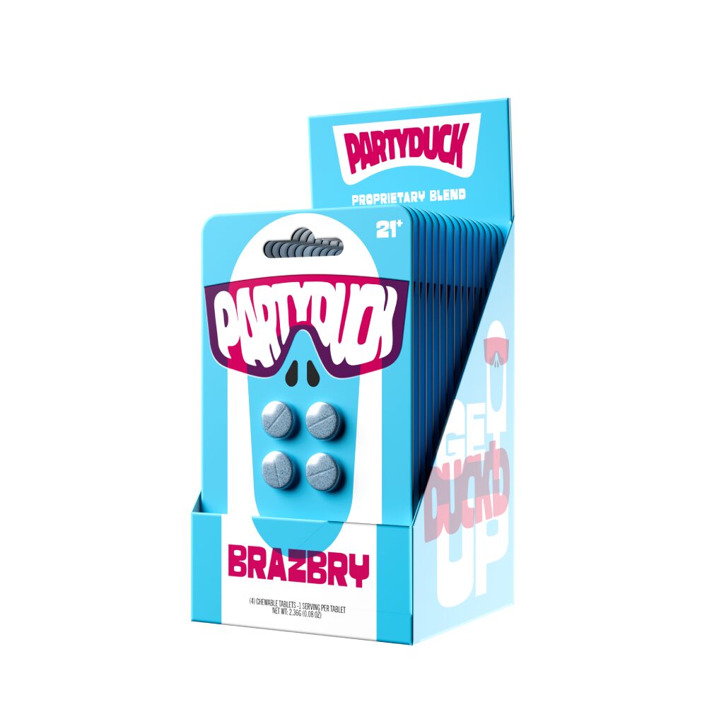 Partyduck (4ct Tablet) | Braz Brry / Blue Razz with Packaging