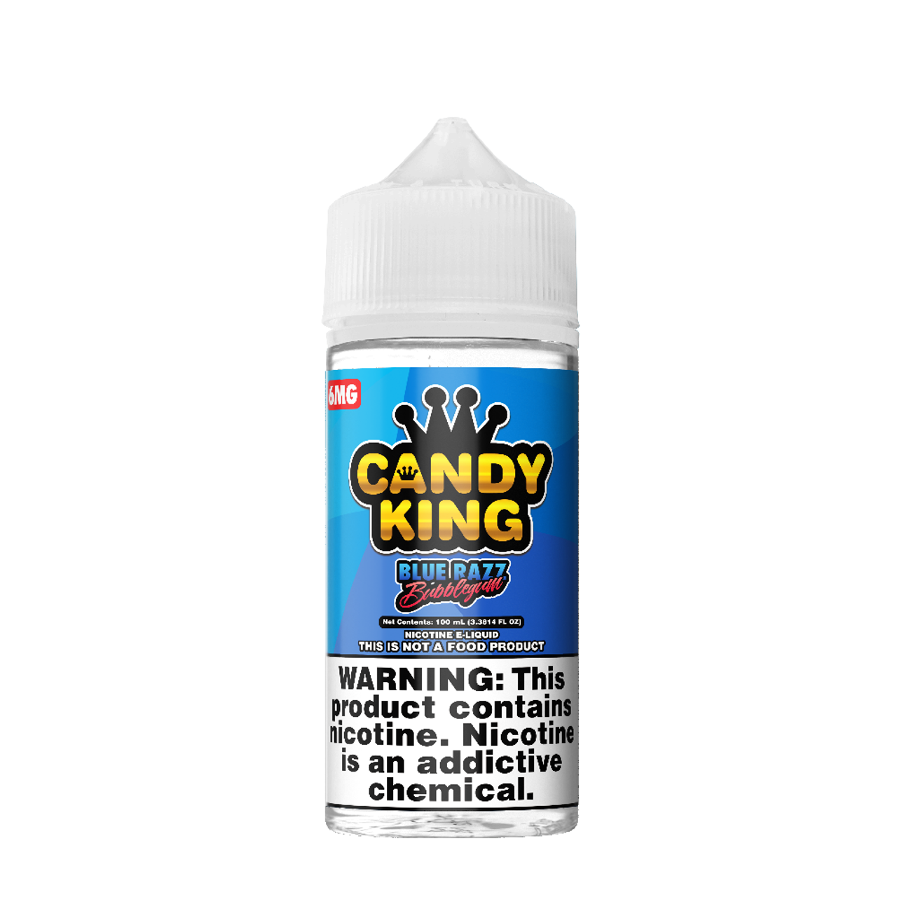 Blue Razz Bubblegum Candy King 100mL Bottle