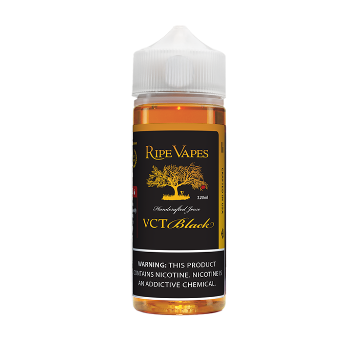 Ripe Vapes VCT Black E-Juice 120mL bottle