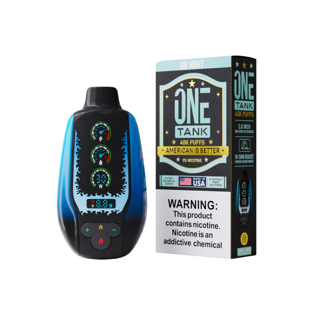 One Tank 40K Disposable Dr Mint with packaging