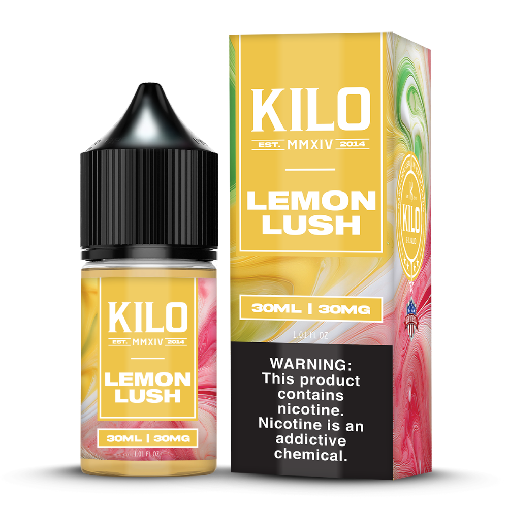 Lemon Lush KILO Salts 30mL with packaging