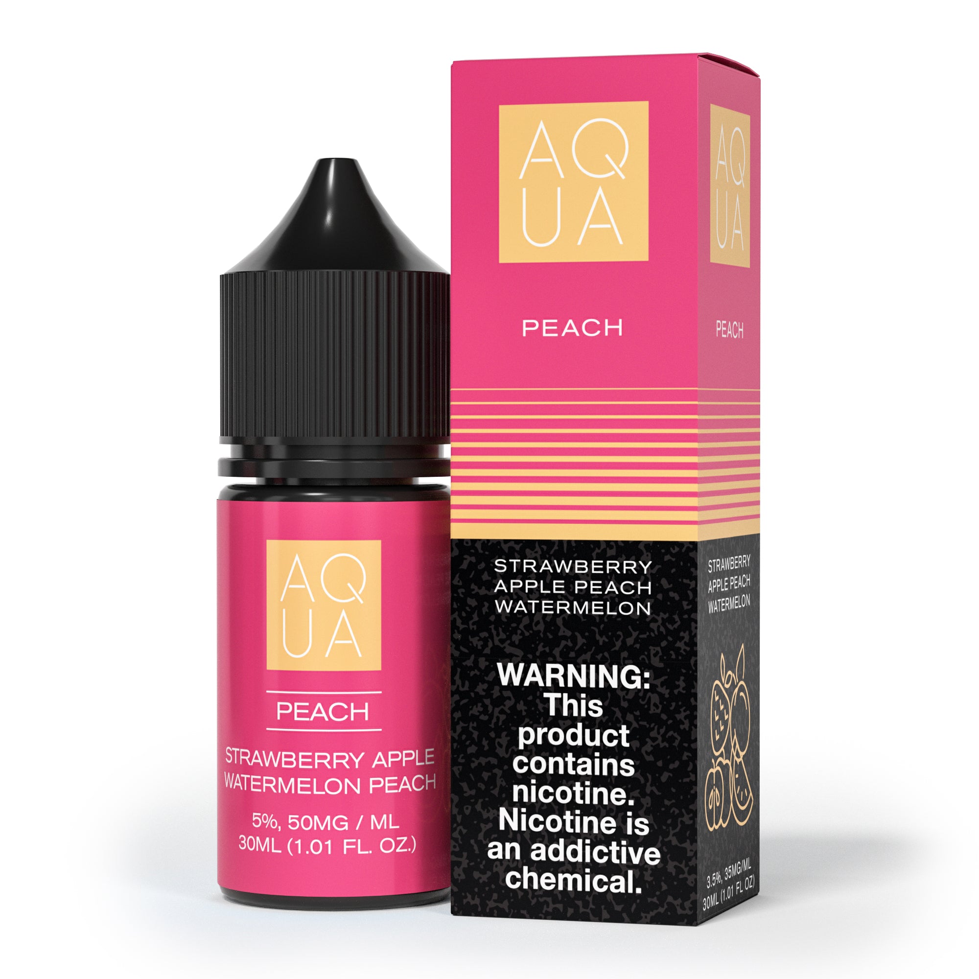 Pure Peach Aqua Salts 30mL with packaging