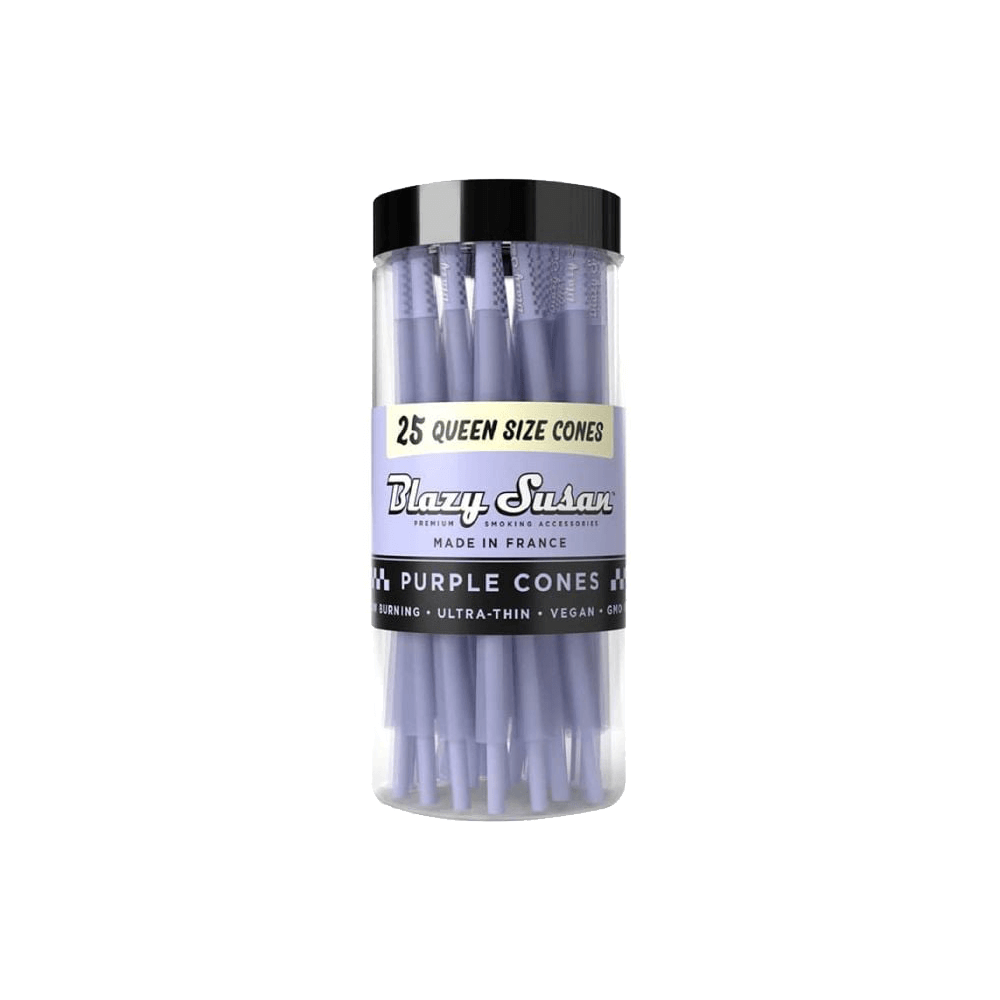 Blazy Susan Queen Size Cones – 25-Cone Jar | Purple