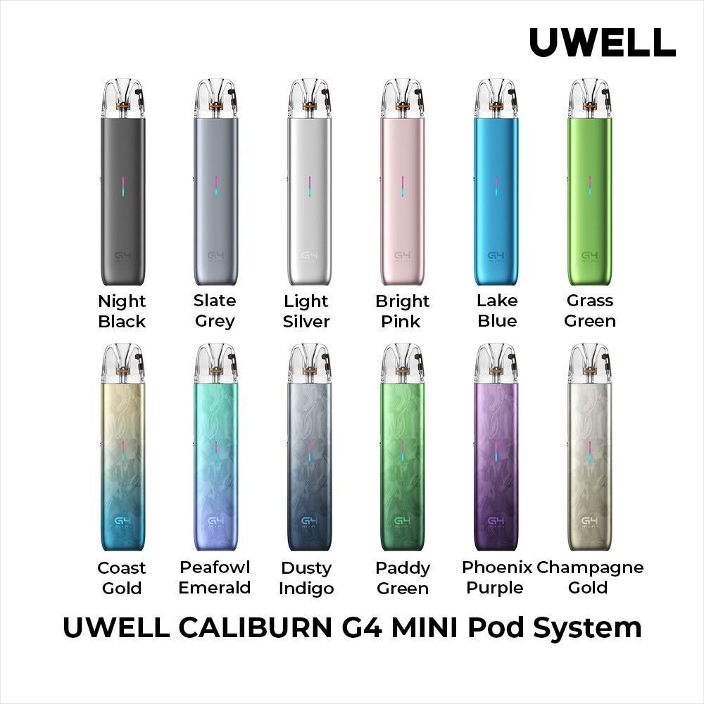 Uwell Caliburn G4 Mini Pod Device Kit Group Photo