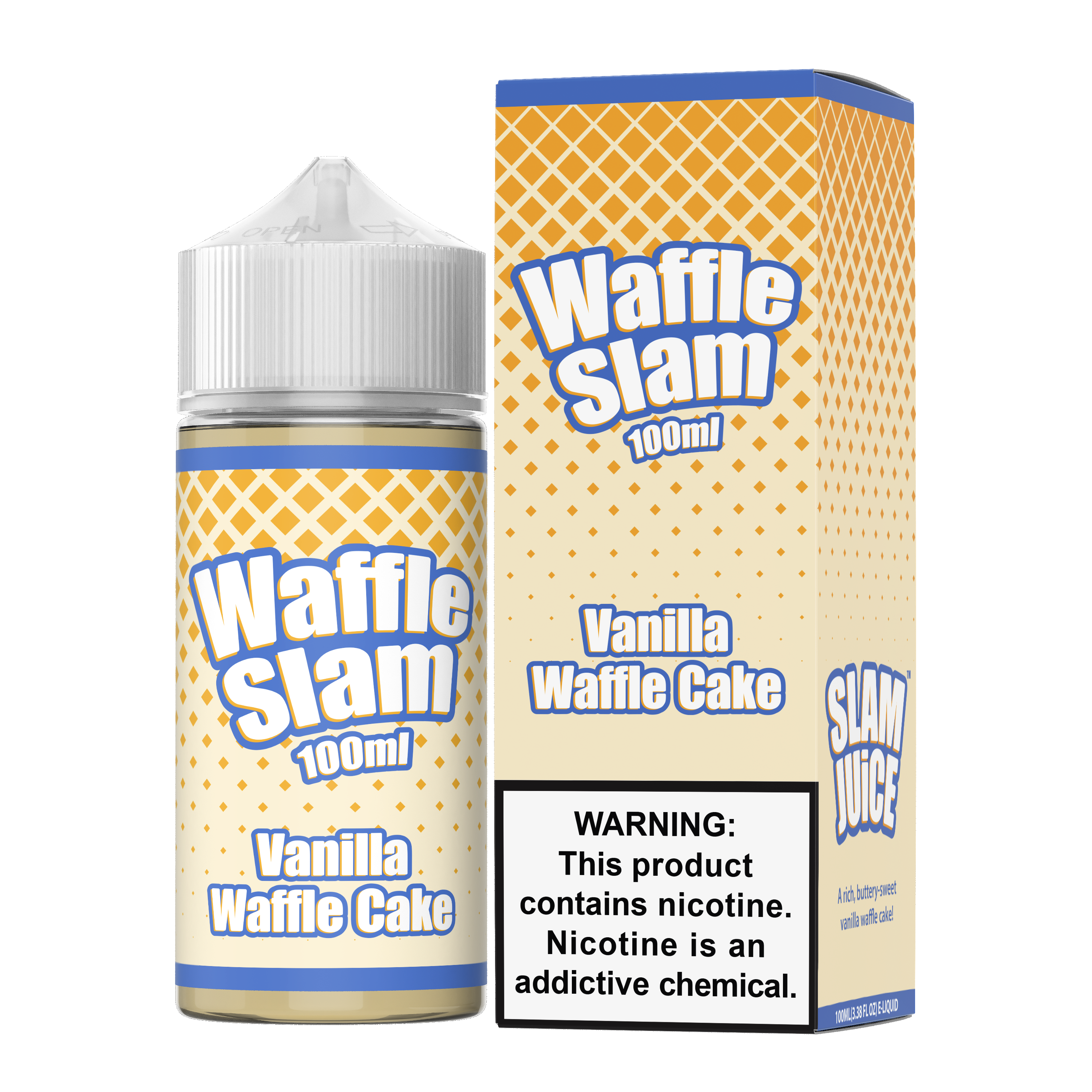 Waffle Slam Slam Juice 100mL with packaging