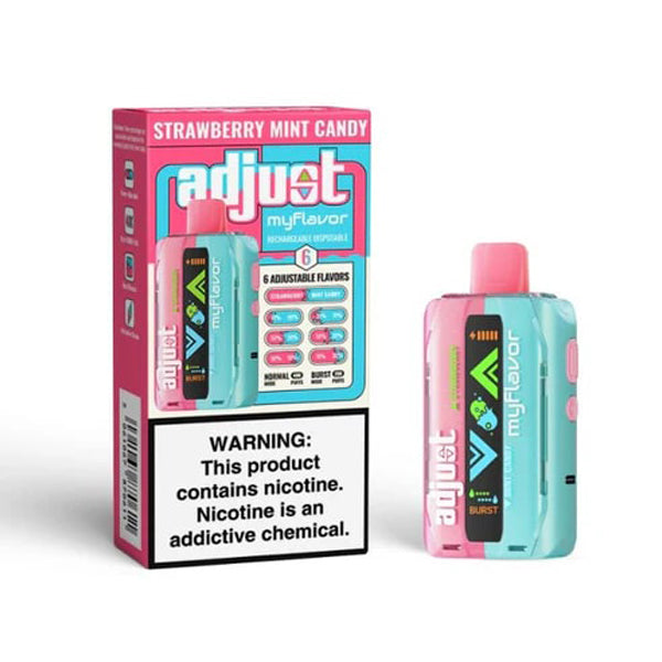 Adjust MyFlavor 40k Disposable strawberry mint candy with packaging