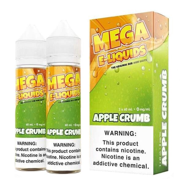 Apple Crumb by MEGA eJuice 2X 60ML with packaging