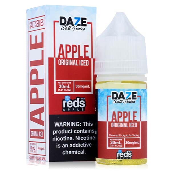 Apple Iced by Reds TFN Salt E- Liquid with packaging