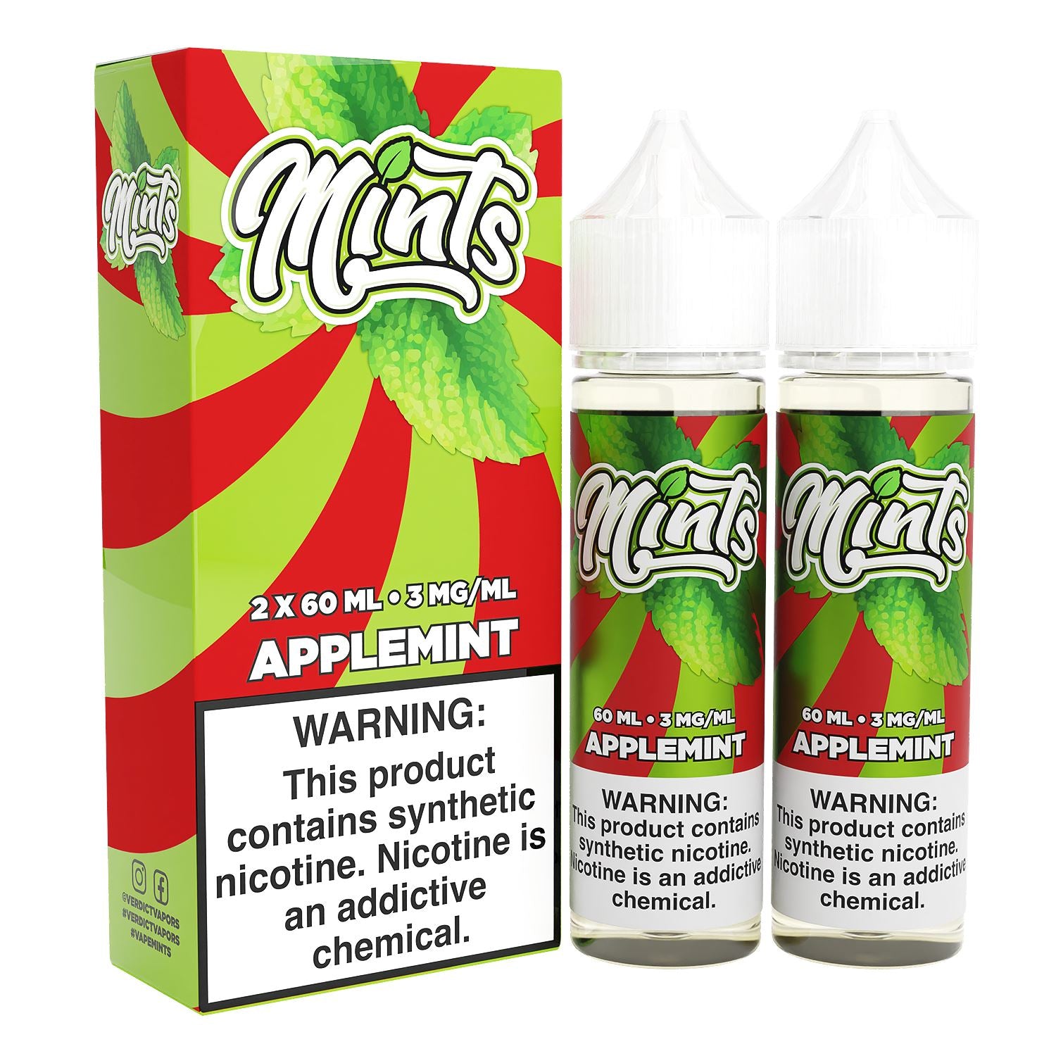 Applemint by Mints Series 2x 60mL with packaging
