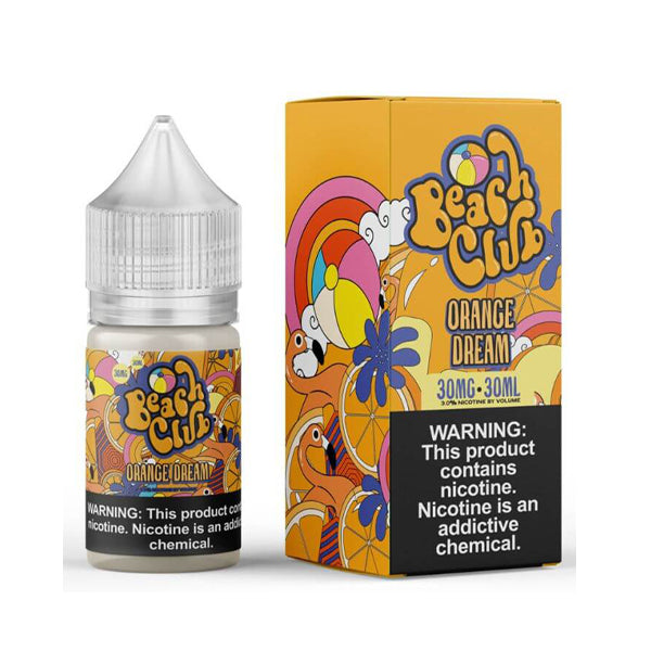 Orange Dream by Beach Club E-Liquid 30mL (Salts) ith packaging