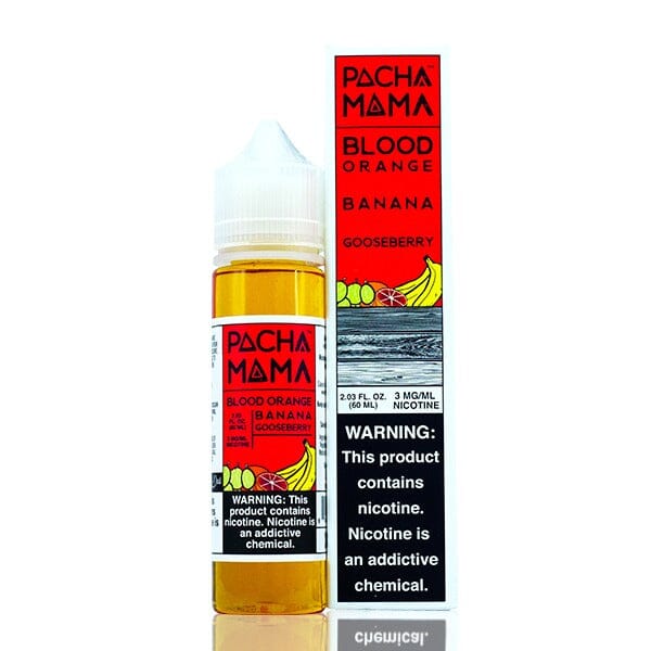 Blood Orange Banana Gooseberry by Pachamama TFN 60ml with packaging
