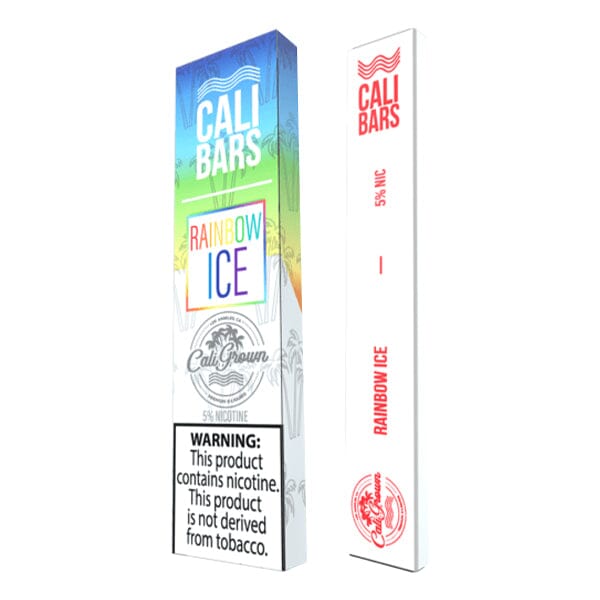 Cali Bars Disposable E-Cigs By Cali Grown (Individual) rainbow ice with packaging