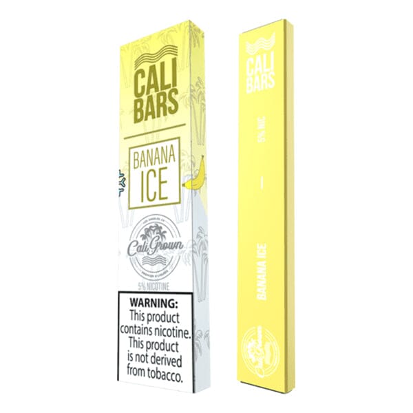 Cali Bars Disposable E-Cigs By Cali Grown (Individual) banana ice with packaging