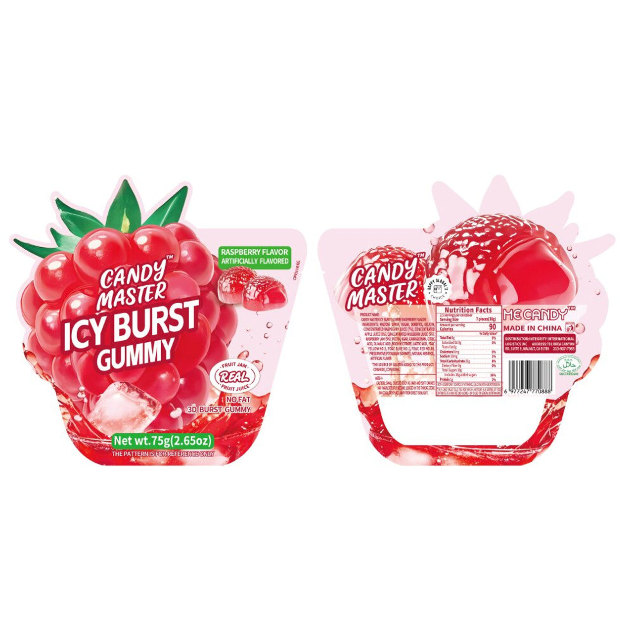 Candy Master Icy Burst (Gummy Candy) raspberry