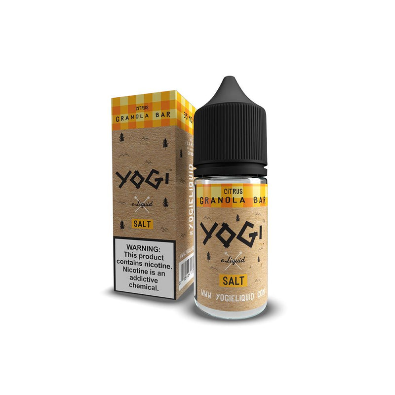 Citrus by Yogi Salt Series E-Liquid 30mL (Salt Nic) with packaging