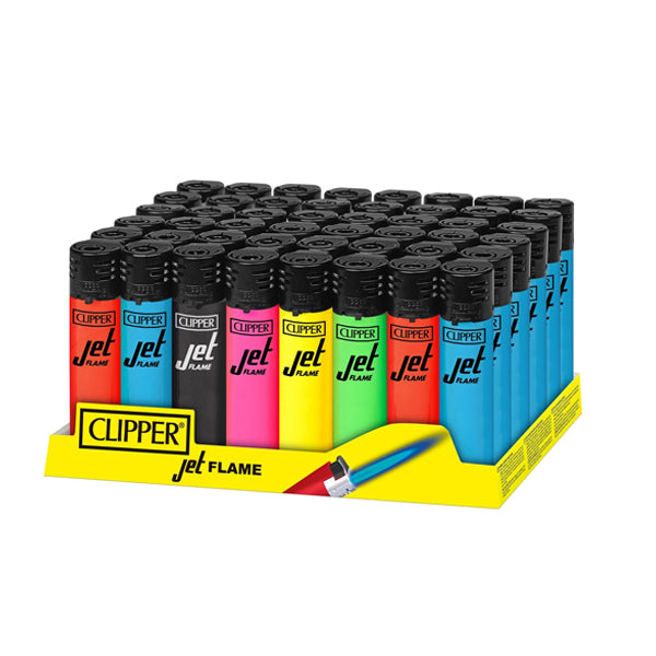 Clipper (DSPLY 48pc)(Lighter) CMKJ11 Jet Flame solid flourescent colors