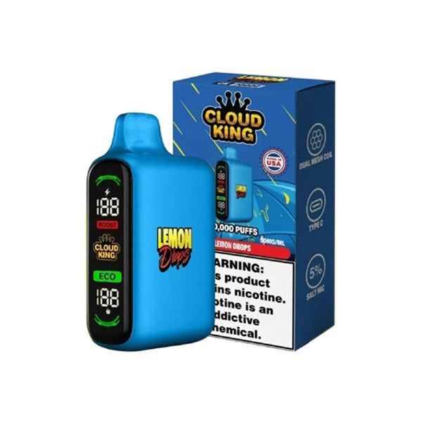 Cloud King 20K Disposable lemon drops with packaging