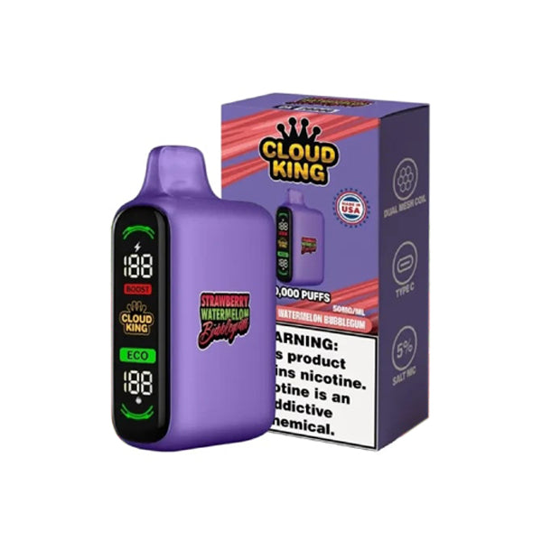 Cloud King 20K Disposable strawberry watermelon bubblegum with packaging