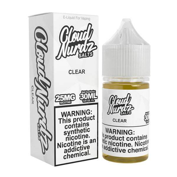 Clear Cloud Nurdz Salts TFN 30mL with packaging