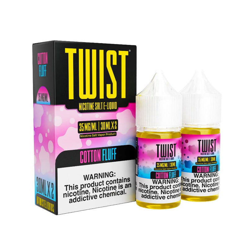 Cotton Fluff | Twist Salts Series E-Liquid | x2-30mL with packaging
