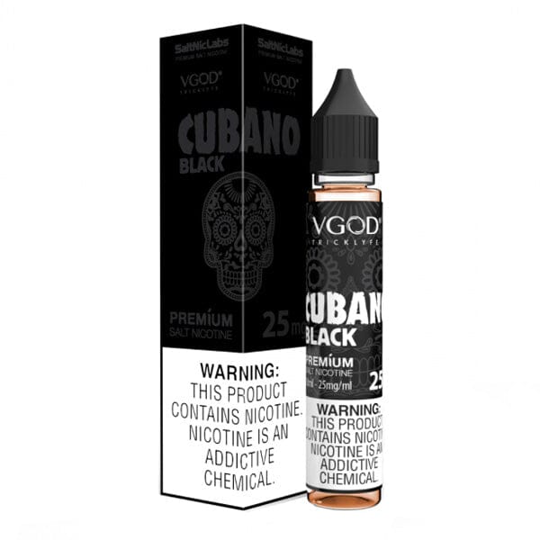 Cubano Black by VGOD SaltNic 30ml with packaging
