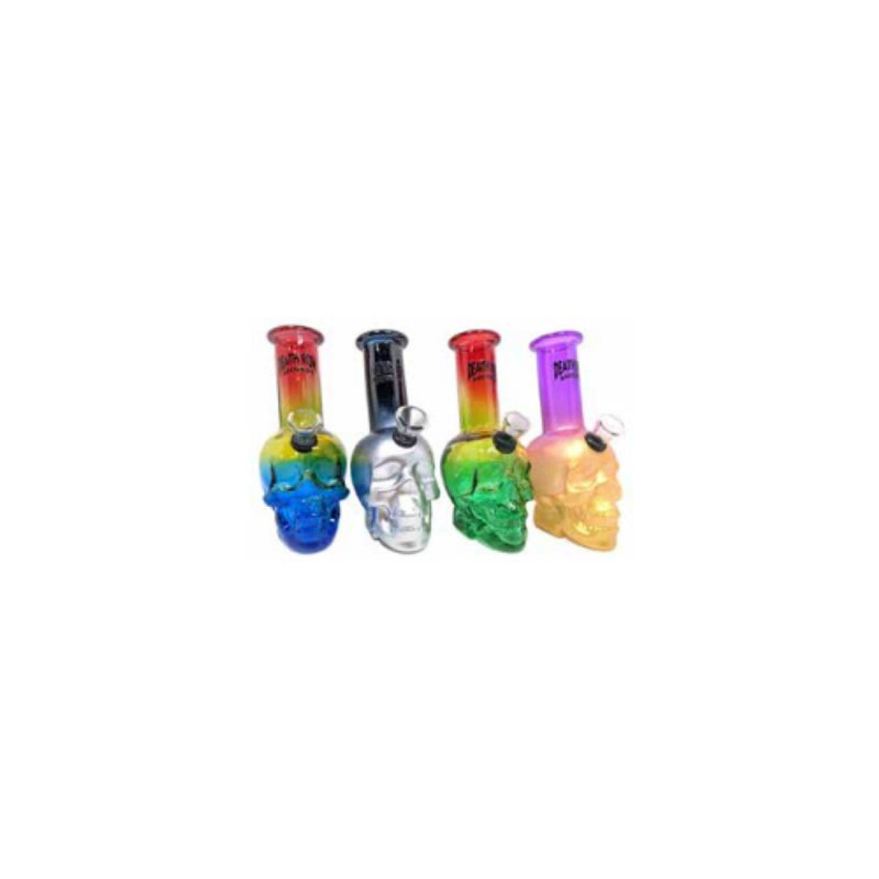 Death Row Records (Water Pipe) 6″ Skull Head Bubbler Group Photo