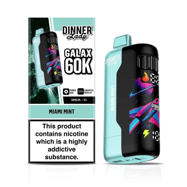 Dinner Lady Galax 60K Disposable miami mint with packaging
