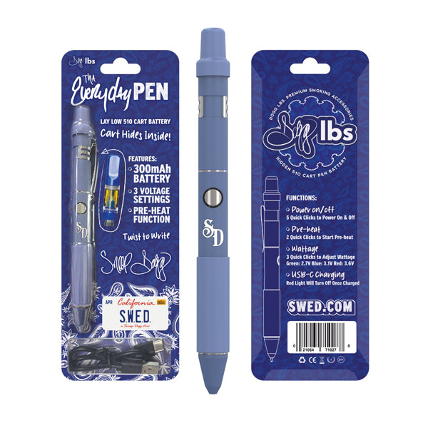 Dogg Lbs (510BATT) Tha Everyday Cart Pen blue with packaging
