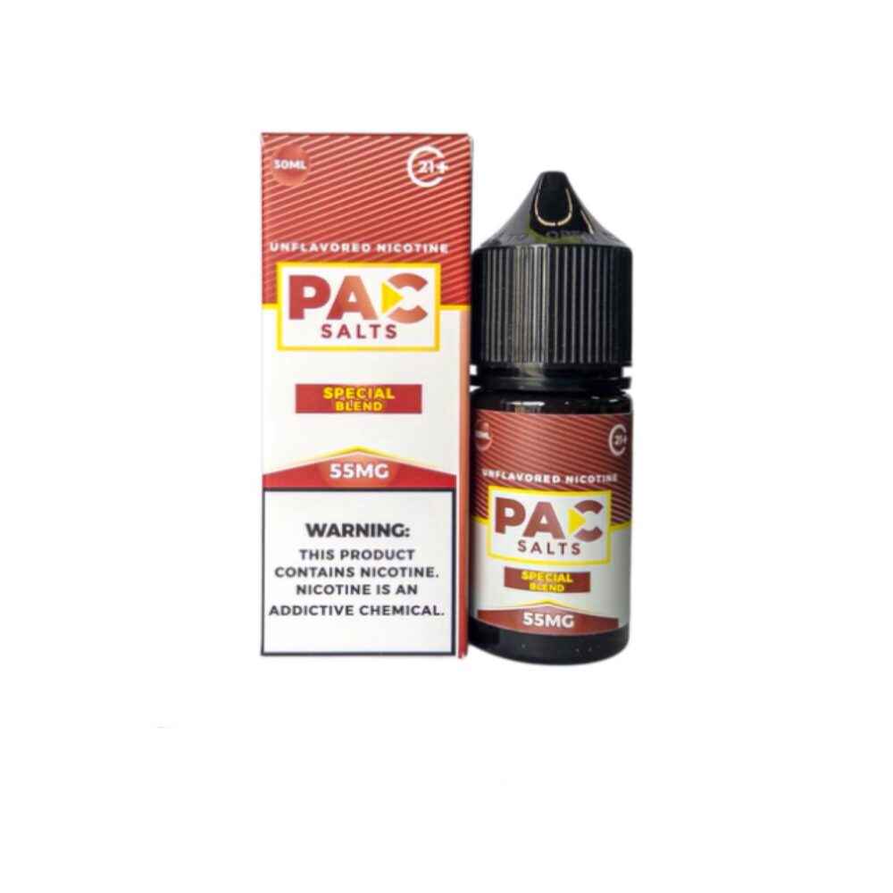 Special Blend PAC Unflavored Salts 30mL Bottle with packaging
