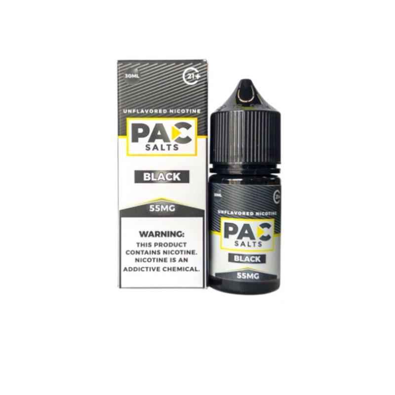 Black PAC Unflavored Salts 30mL Bottle with packaging