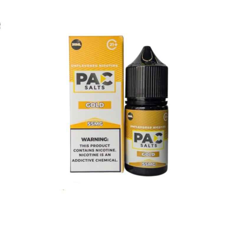 Gold PAC Unflavored Salts 30mL Bottle with packaging
