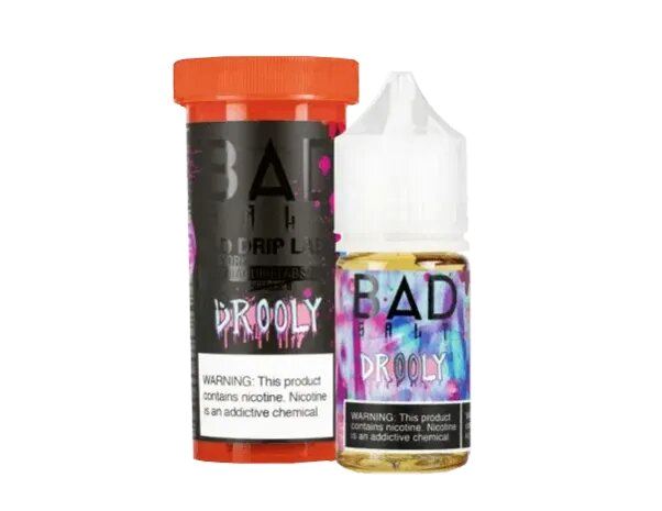 Drooly by Bad Salts E-Liquid bottle with packaging
