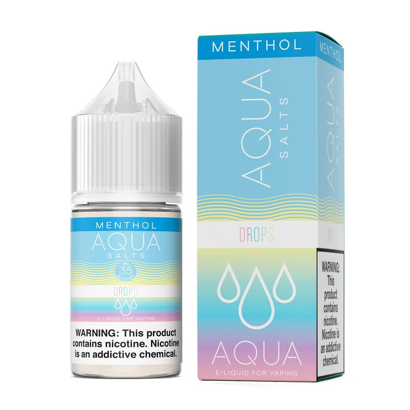 Drops Menthol by Aqua Synthetic Nicotine Salts 30ML with packaging
