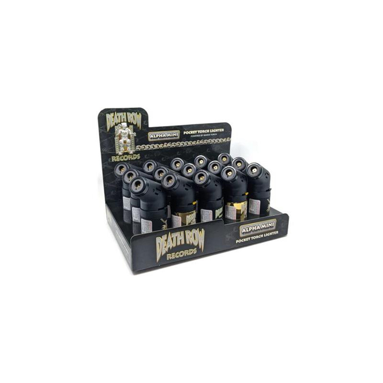 Death Row Records (DSPLY 15pc)(Lighter) Alpha Mini Torch (SAS) Assorted Colors