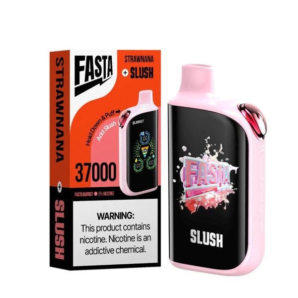 Fasta Burrst 37K Disposable strawnana slush with packaging