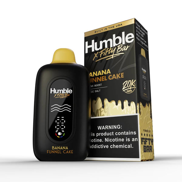 Fifty Bar Humble Edt. 20K Disposable banana funnel cake with packaging