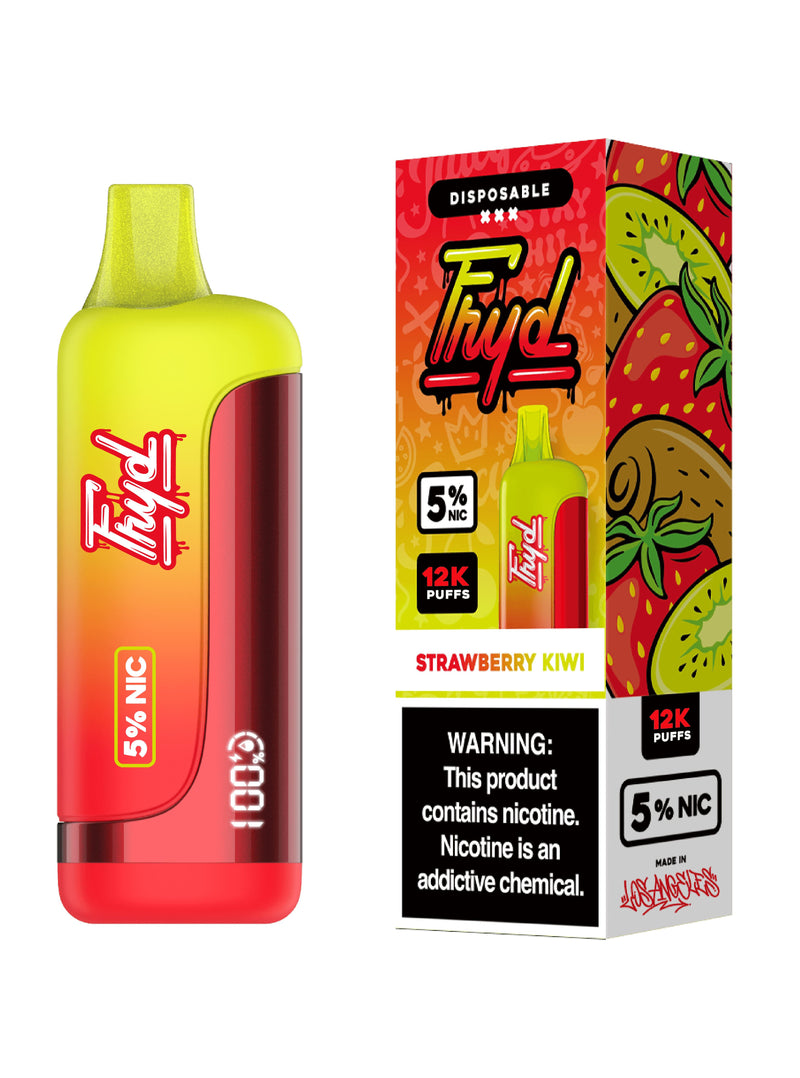 FRYD Disposable 12,0000 Puffs (17mL) 50mg Strawberry Kiwi with Packaging