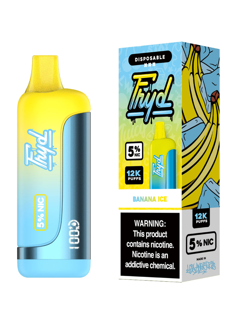 FRYD Disposable 12,0000 Puffs (17mL) 50mg Banana Ice with Packaging
