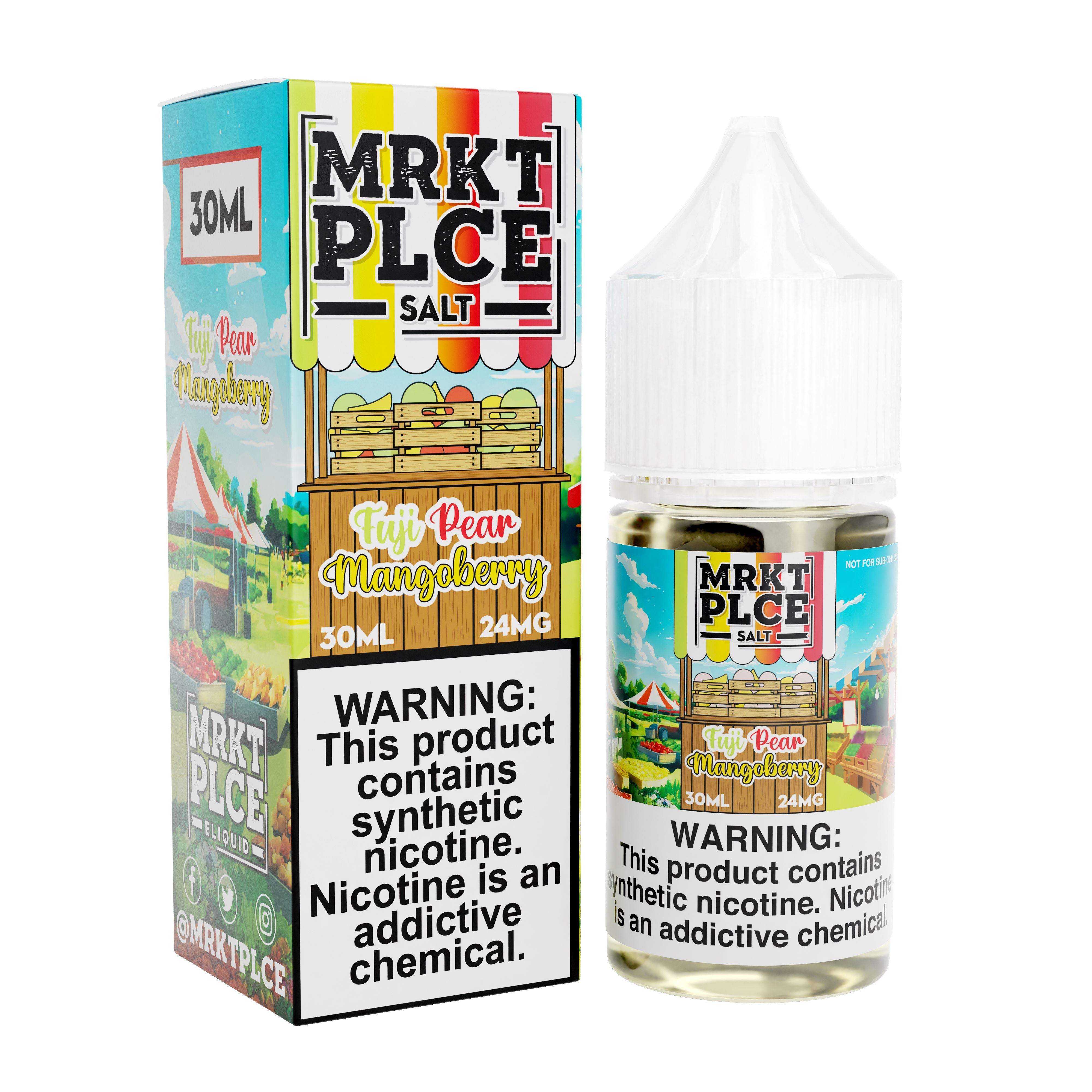 Fuji Pear Mangoberry by MRKT PLCE Salt 30ml with packaging