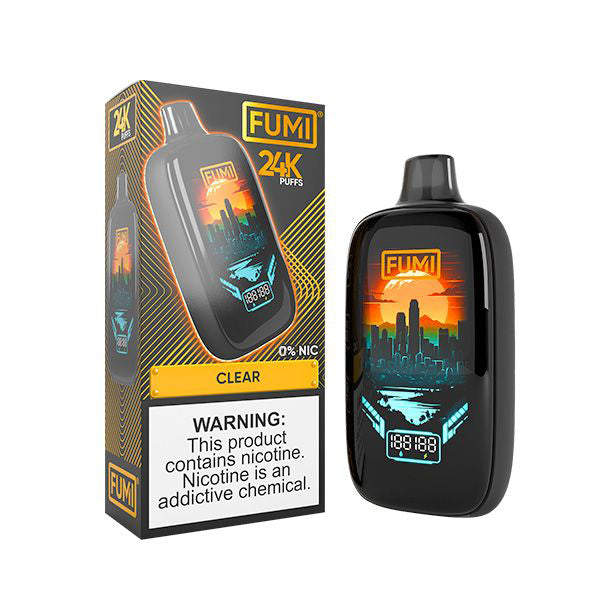 Fumi Disposable 0mg clear with packaging