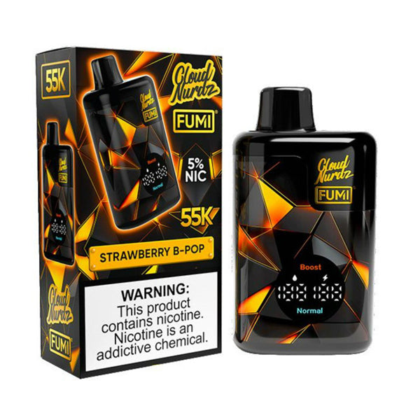 Fumi x Cloud Nurdz Disposable strawberry b-pop with packaging